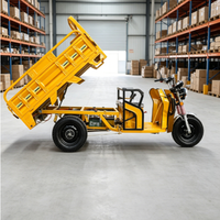 Tricycle électrique de transport 72V1500W avec certificat EEC COC L2e-U UE, capacité de charge de 585 kg, véhicule de transport à trois roues