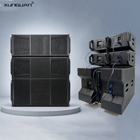Système audio professionnel à ligne active RM208A RM118A, double haut-parleur de 8 pouces et caisson de basses amplifié de 18 pouces pour scène et spectacle