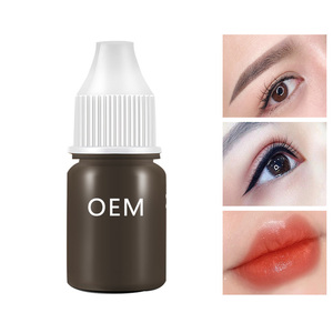 Ensemble d'encres de tatouage organiques Microblad pour fournitures de maquillage permanent Pigments noirs - Product Image 2