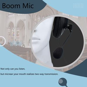 Headset Walkie Talkie K1 dengan Mikrofon Pelindung Pendengaran Earmuff Boom Mic Kompatibel dengan Radio Dua Arah Baofeng UV-5R UV-82 BF-888S - Product Image 5