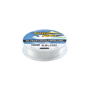 Yudeli 100m High Strength Nylon Fishing Line Soft Level Shape With Wear Resistant Feature