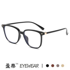 แว่นตา Yingtai TR90 ทรงสี่เหลี่ยม กรอบเต็ม ป้องกันแสงสีฟ้า สำหรับทุกเพศ เลนส์ใส แฟชั่นทันสมัย - Product Image 4