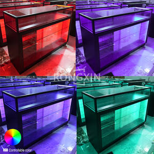 Подгонянная витрина роскошного магазина для дыма и ювелирных изделий из алюминия МДФ и закаленного стекла - Product Image 3