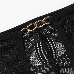 G-String en dentelle sexy pour femmes string creux en métal respirant sous-vêtements pour femmes - Product Image 6