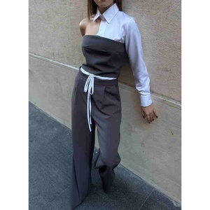 Ensemble chemise et pantalon Anthracite taille S pour femme - Product Image 4