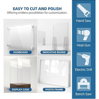 Plaques en acrylique coulé PMMA transparent GOKAI 8 mm, résistantes à la chaleur, taille personnalisée, découpe laser, impression UV, gravure, haute dureté de surface