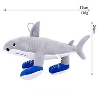 Livraison rapide, vente chaude transfrontalière, peluches requin Tungtungsahur et Tralalo, jouets animaux à presser en stock
