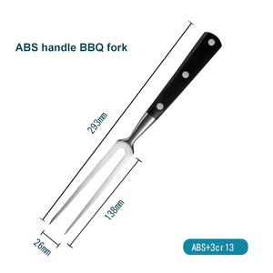Ensemble de couteaux et fourchettes à découper en acier inoxydable pour couper la viande au <span class=keywords><strong>barbecue</strong></span>, couteau à viande professionnel de dinde, ensemble d'outils pour <span class=keywords><strong>barbecue</strong></span> gastronomique - Product Image 6