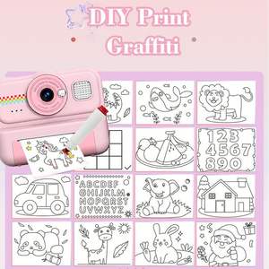 Cámara de Impresión Instantánea para Niños con Sensor CMOS, Grabadora de Video Digital 4K, Zoom Óptico 16x, Pantalla de 2.4'', Impresión Térmica - Product Image 3