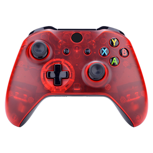 Custom Extremerate Repair Parts Gamepad Accessories DIY Clear <strong>Red</strong> Top Front Housing Shell Case for <strong>Xbox</strong> One S Slim <strong>Controller</strong> - Product Image 3
