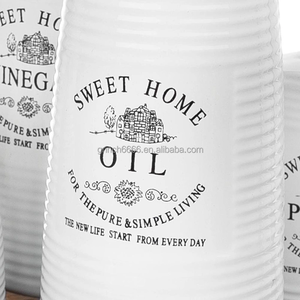 Set di sale <span class=keywords><strong>pepe</strong></span> di porcellana <span class=keywords><strong>olio</strong></span> <span class=keywords><strong>e</strong></span> aceto con supporto contenitore di spezie in ceramica impostato su base di bambù sale <span class=keywords><strong>pepe</strong></span> - Product Image 4