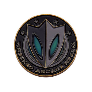 Cadeau rare de créateur personnalisé pièce de défi vintage en métal vierge impression UV logo moulé sous pression souvenir pour amis direct usine - Product Image 3