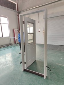 La porte prémontée en acier, avec châssis en PVC et fenêtre de commande en verre transparent <span class=keywords><strong>22</strong></span> "36" - Product Image 3