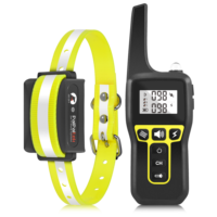 Hundetrainingshalsband mit Fernbedienung 3300ft Innovativ IPX7 Wasserdicht 3 Trainingsmodi Elektrisches Hundehalsband für Alle Rassen