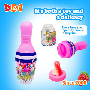 <span class=keywords><strong>Bonbons</strong></span> en gros personnalisés sous marque privée, sucettes colorées 2-en-1 en forme de boule de bowling avec poudre de sucre acidulé, <span class=keywords><strong>bonbons</strong></span> jouets pour enfants OEM/ODM - Product Image 3