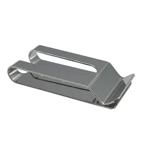 Oem Fabriek Custom Metalen Veerstaal Rvs Riem Clips Metalen Holster Clips Voor Lederen Holsters - Product Image 3