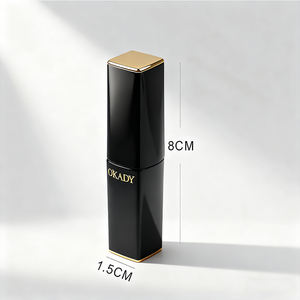 أنبوب أحمر شفاه فاخر ذهبي أسود بلاستيك 3g للبيع بالجملة من الشركة المصنعة - Product Image 3