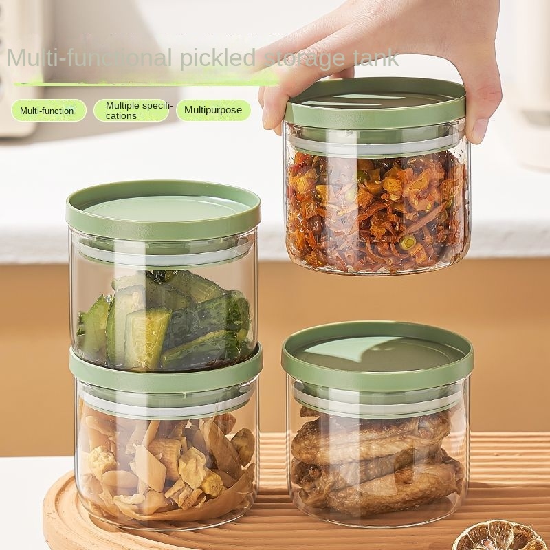 Borosilicate Glass Airtight Multifunction Classic Canisters for Kitchen Spice Sugar Candy Cookie Rice Food Storage Jars PP Lid