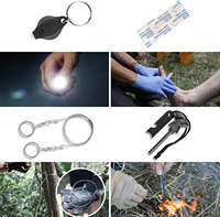 Sac de survie 20 en 1, kit de survie, préparation aux catastrophes, camping, navigation de plaisance, chasse, randonnée, aventures en voiture, matériau PP