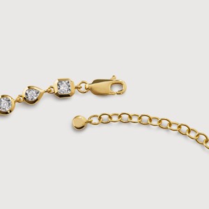 Bracciali in <span class=keywords><strong>Oro</strong></span> 18k con Zirconia Cubica a Forma di Pera, Quadrata e Rotonda, Gioielli Trendy, <span class=keywords><strong>Bracciale</strong></span> in Argento 925 con Charm Delicato - Product Image 5