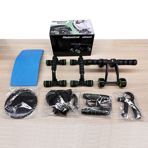 Bụng huấn luyện viên <span class=keywords><strong>Abs</strong></span> Workout Ab bánh xe con lăn cho nhà phòng tập thể dục tập thể dục Exerciser 6 trong 1 Ab bánh xe con lăn Kit - Product Image 6