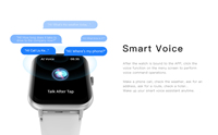 Smartwatch SK54J con Voce AI da 1,83 Pollici Qualità HD per Uomo Donna Braccialetto Fitness Chiamata BT Monitoraggio Ossigeno nel Sangue Android IOS