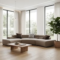 Hochwertiges Modernes Rundes Modulares Sofa-Set Gepolsterte Lounge-Sitzgruppe für Gewerbliche Hotelprojekte