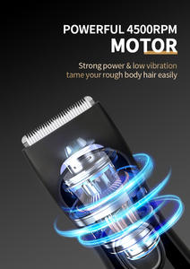 Recortadora Corporal Eléctrica OEM ODM para Hombre, Impermeable, con Cuchilla de Cerámica, para Afeitar la Barba, la Cara y la Zona Íntima, Directo de Fábrica, Estilo Francés - Product Image 6