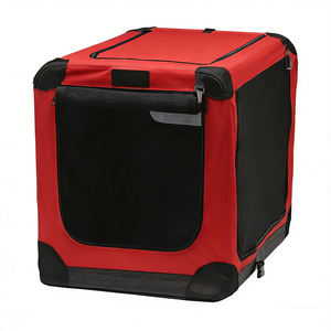 Transportadora de Mascotas Plegable para Viajes al Aire Libre, Resistente, de Oxford, con Puerta de Cremallera de 3 Lados, Impermeable y Transpirable, para Campamentos - Product Image 5