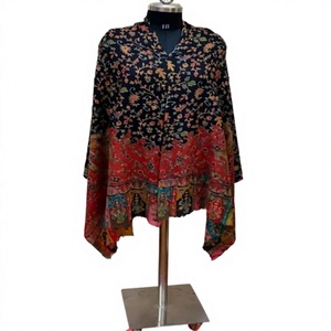 Wool <b>Shawl</b> for <b>Women</b> in Rich Red Styling Soft Warm Winter Wrap for Wedding Wear Bridal Functions Reception Parties Festive - Product Image 1