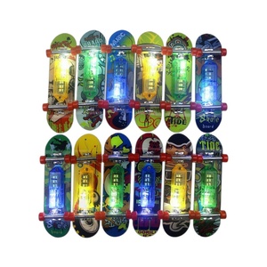 Finger Skateboard Promotion Gift Pro Miniature <b>Led</b> Lightup Fingerboard Tech Deck Skate Board Toy Plastic Mini Finger Skateboard - Product Image 5