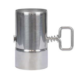 Tuyau en titane de <span class=keywords><strong>cheminée</strong></span> de poêle en titane/acier inoxydable enroulable extérieur d'usine pour le camping <span class=keywords><strong>conduit</strong></span> ultraléger avec anneaux fo - Product Image 4