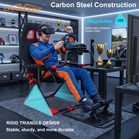Simulateur de course PS5 : Cockpit pliable avec siège réglable, configuration complète pour le jeu et la conduite, idéal pour le sport et les clubs.