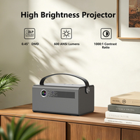 Proyector Inteligente con Batería Integrada, Enfoque Automático, Keystone, Android 9, 720P, Portátil para Uso en Oficina, Software Personalizable