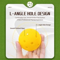 Pickleball Ekipmanları Toptan Açık Hava Pickleball Topları 26 Delikli Toplu Tedarik