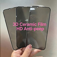 Protection d'écran en céramique premium anti-rayures, anti-casse, anti-espion, effet mat nano 6H 9H, film souple 3D pour une touche lisse
