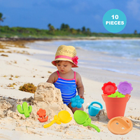 Outils de jeu de bac à sable pour enfants pelle en forme de fleur tamis à sable seau de plage jouer ensemble de jouets de sable pour les tout-petits
