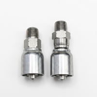 Fitting Hidrolik Ferrule Satu Bagian Baja Karbon Tekanan Tinggi NPTF Male, Fitting Selang Hidrolik, Adaptor Hidrolik 15611-RW