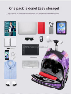 2024 dessin animé sport Style étanche Oxford chariot sac à dos Durable affaires voyage école stockage caractéristiques eau bagages - Product Image 3