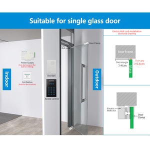 Rfid Đầu đọc thẻ truy cập Kit với chuông cửa & duy nhất Bolt khóa cung cấp điện & Exit tần số Switch-125kHz - Product Image 6