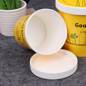 ZJPACK Customizable Biodegradable 8oz Single Wall Paper Cup Waterproof with PE Coating for Hot Soup Take-Away Food Container