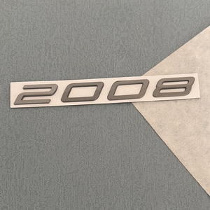 Nouveau 2025 <span class=keywords><strong>Peugeot</strong></span> 208 <span class=keywords><strong>308</strong></span> 508 3008 2008 5008 Autocollant 3D de luxe en plastique ABS pour coffre de voiture, emblème et accessoires - Product Image 3