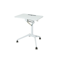 Bureau simple, portable et mobile avec hauteur réglable. Table de bureau.