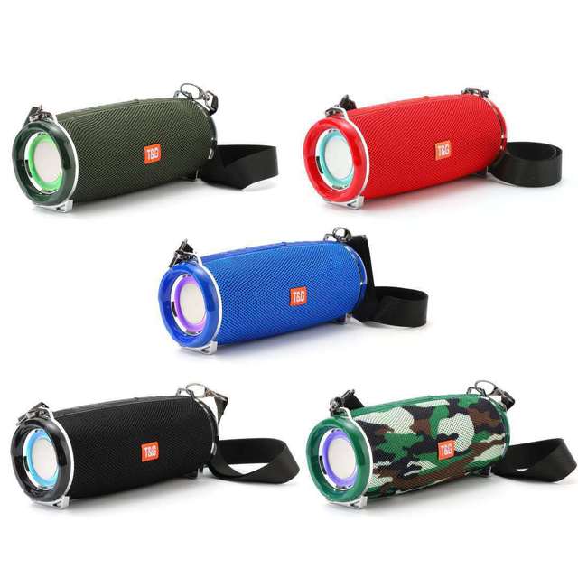 TG192 Dual Horn Outdoor Portable for Bluetooth Speaker RGB LED Lighting TF Card USB Waterproof Audio Radio Computer Mobile Phone