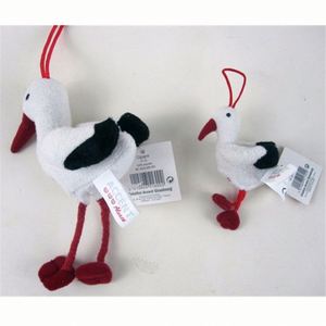 Juguete Promocional Personalizado, Cigüeña de Peluche con Colgador de Cuerda - Product Image 4