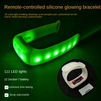 Bâton lumineux LED télécommandé à commande tactile 433/2.4GHz pour concert, accessoire de cheerleading, 15 couleurs HE-B205
