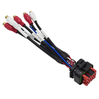 Amplificateur adaptateur amplificateur amplificateur de puissance subwoofer câble SUB prise RCA connecteur étanche 14 broches pour bus automobile SUV