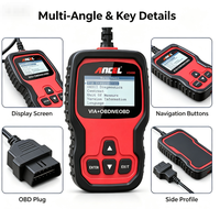Outil de diagnostic automobile ANCEL VD500 pour VW Audi Skoda Seat, lecteur de codes ABS SRS avec voyant d'alarme moteur, avec 3 fonctions de réinitialisation spéciales