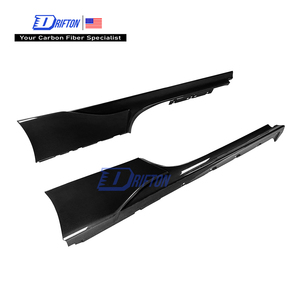 SF90 Full Visible Carbon Fiber <b>Side</b> Skirts For Ferrari SF90 Body Kits - Product Image 1