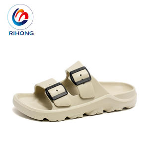 2024 mode chaude personnalisé oem logo liège hommes boucle sandales sandale <span class=keywords><strong>double</strong></span> boucle pantoufles - Product Image 1